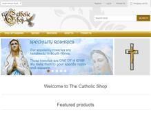Tablet Screenshot of catholicshop.co.za